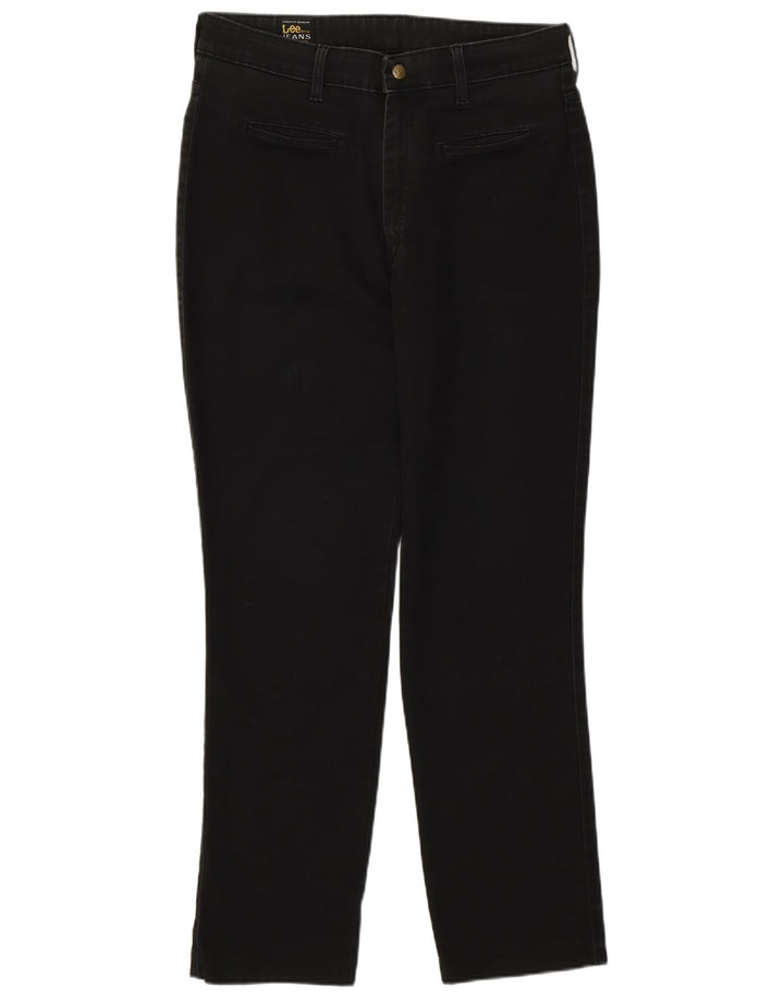 Lee Lige Jeans til kvinder W34 L28 Sort bomuld