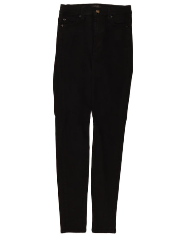 7 For All Mankind Damen Skinny Jeans W26 L29 Schwarz Modal