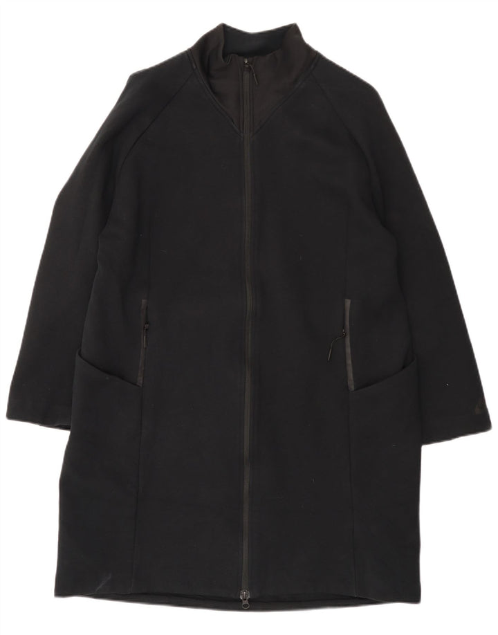 Nike Damen-Windbreaker-Mantel, UK 16, große schwarze Baumwolle