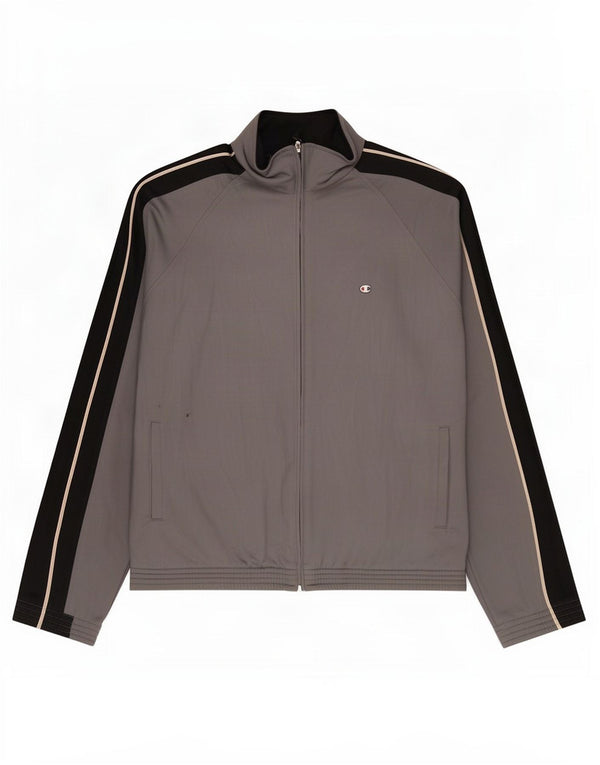 Giacca da tuta da uomo Champion XL Poliestere color block grigio