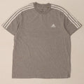 ADIDAS Mens T-Shirt Top Large Grey Cotton