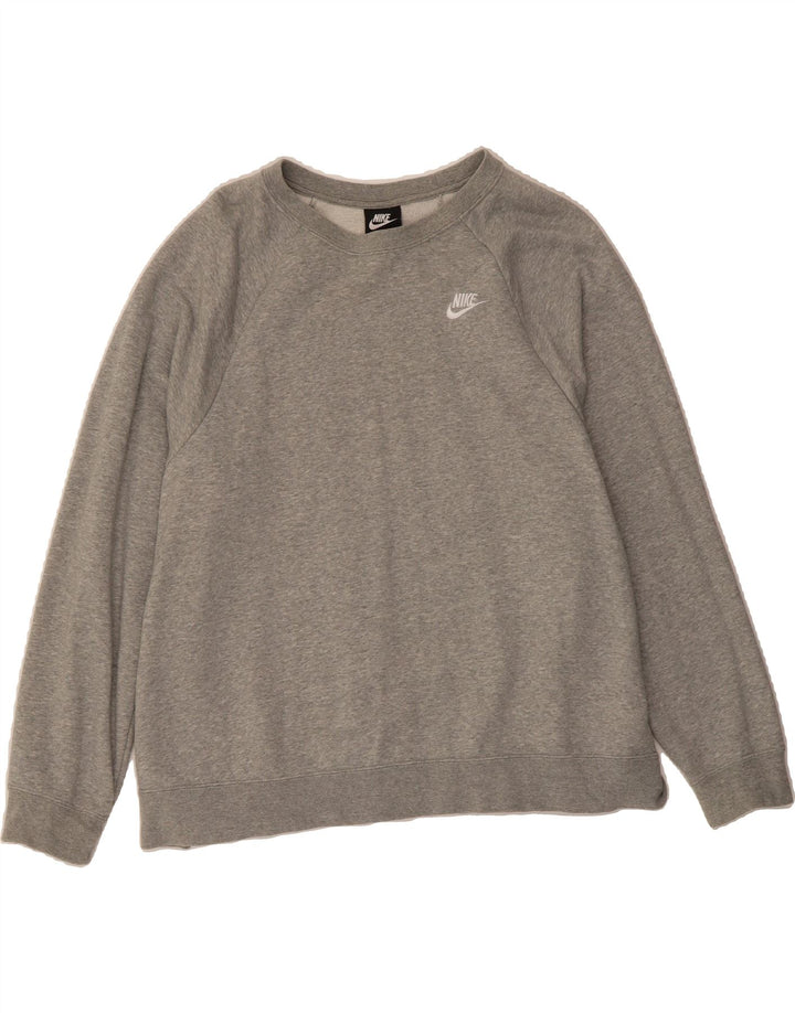 NIKE Mens Sweatshirt Jumper XL Grey Cotton Vintage Nike and Second-Hand Nike from Messina Hembry 