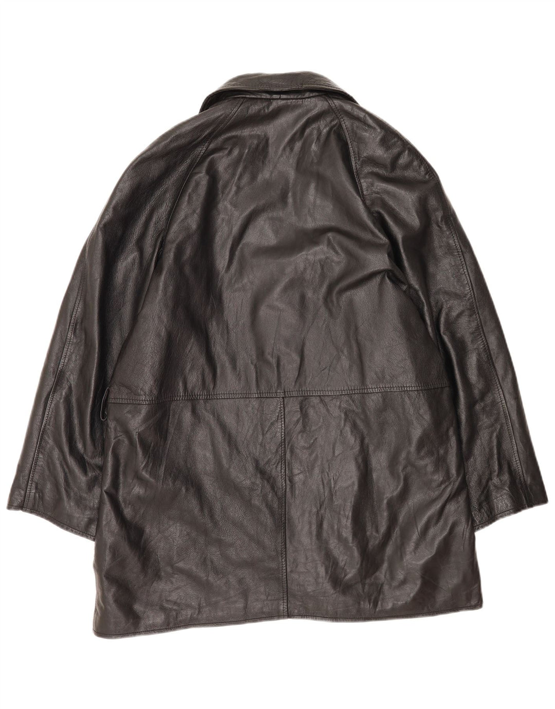 Mary Anne Womens Leather Jacket UK 18 XL Black