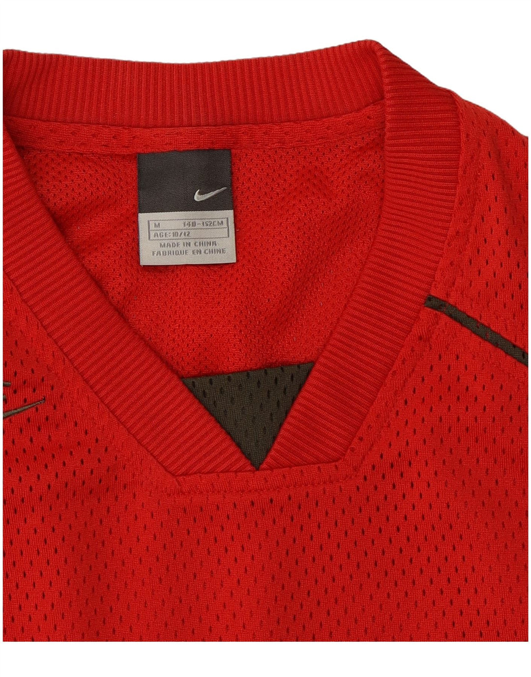 NIKE Boys Graphic Vest Top 10-11 Years Medium  Red Colourblock