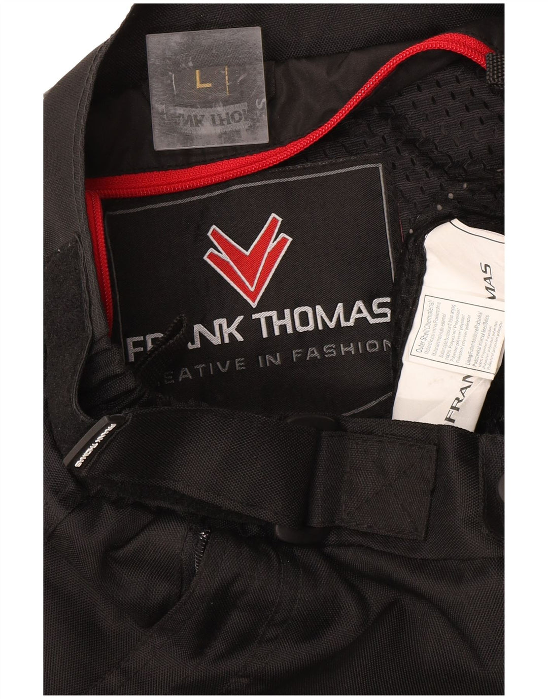 Frank Thomas Mens Motorcycle Windbreaker Trousers Large W34 L31 Black