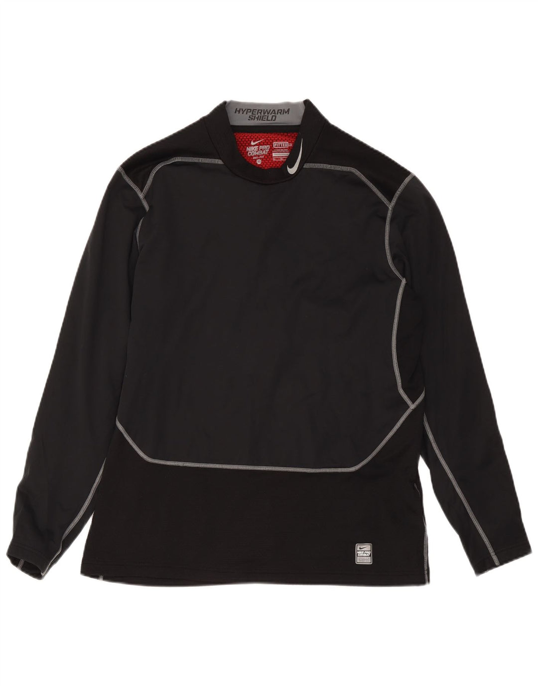 Nike Herre Dri Fit Top Langærmet XL Sort Colourblock Polyester