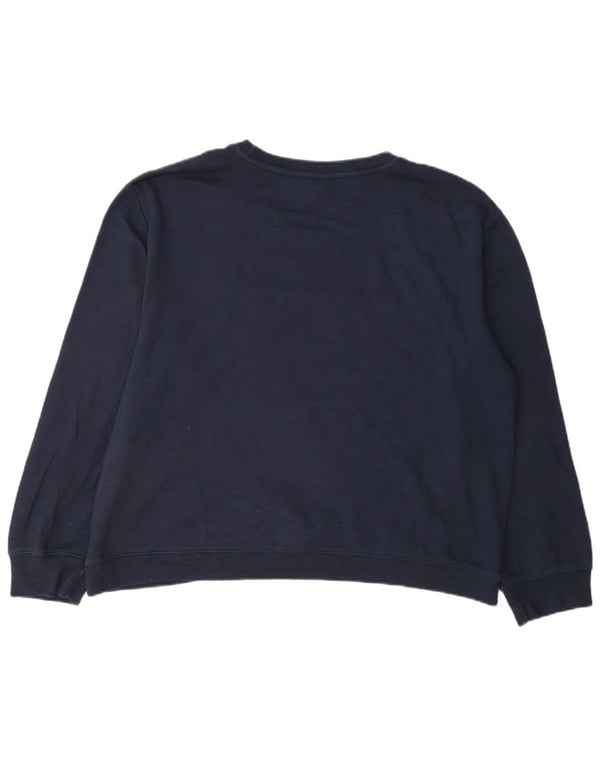 Nautica Sweat-shirt graphique pour femme UK 20 2XL Bleu marine Coton