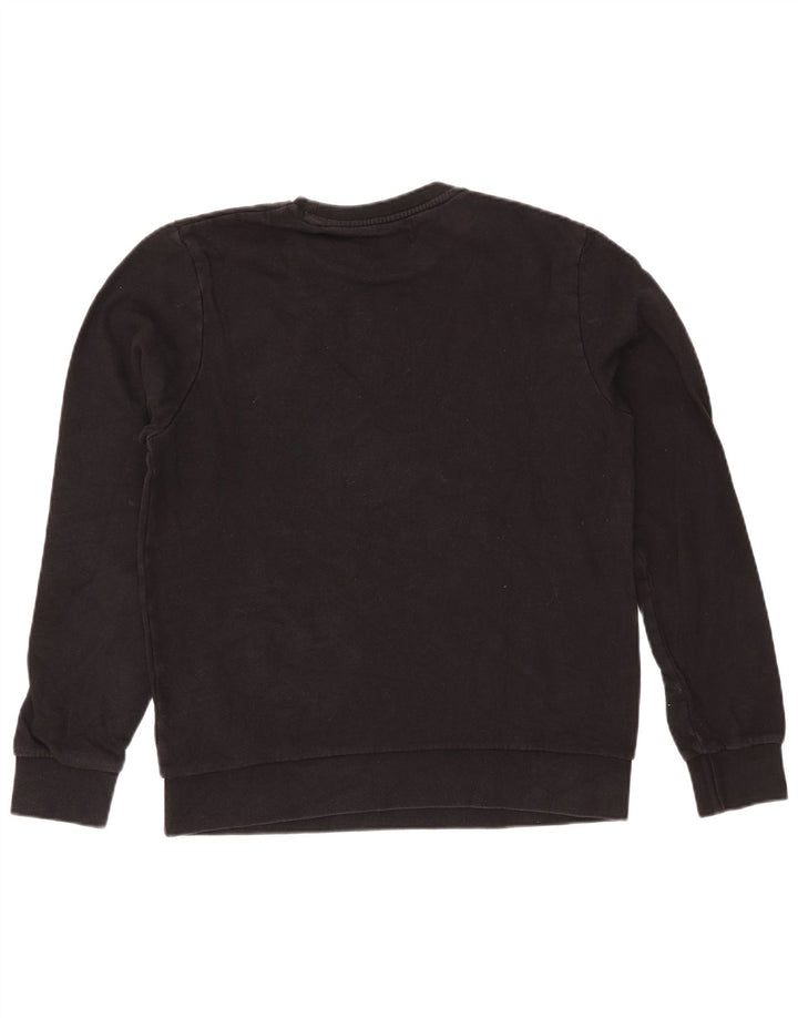 Jack & Jones Mens Graphic Sweatshirt Jumper Medium Black Cotton
