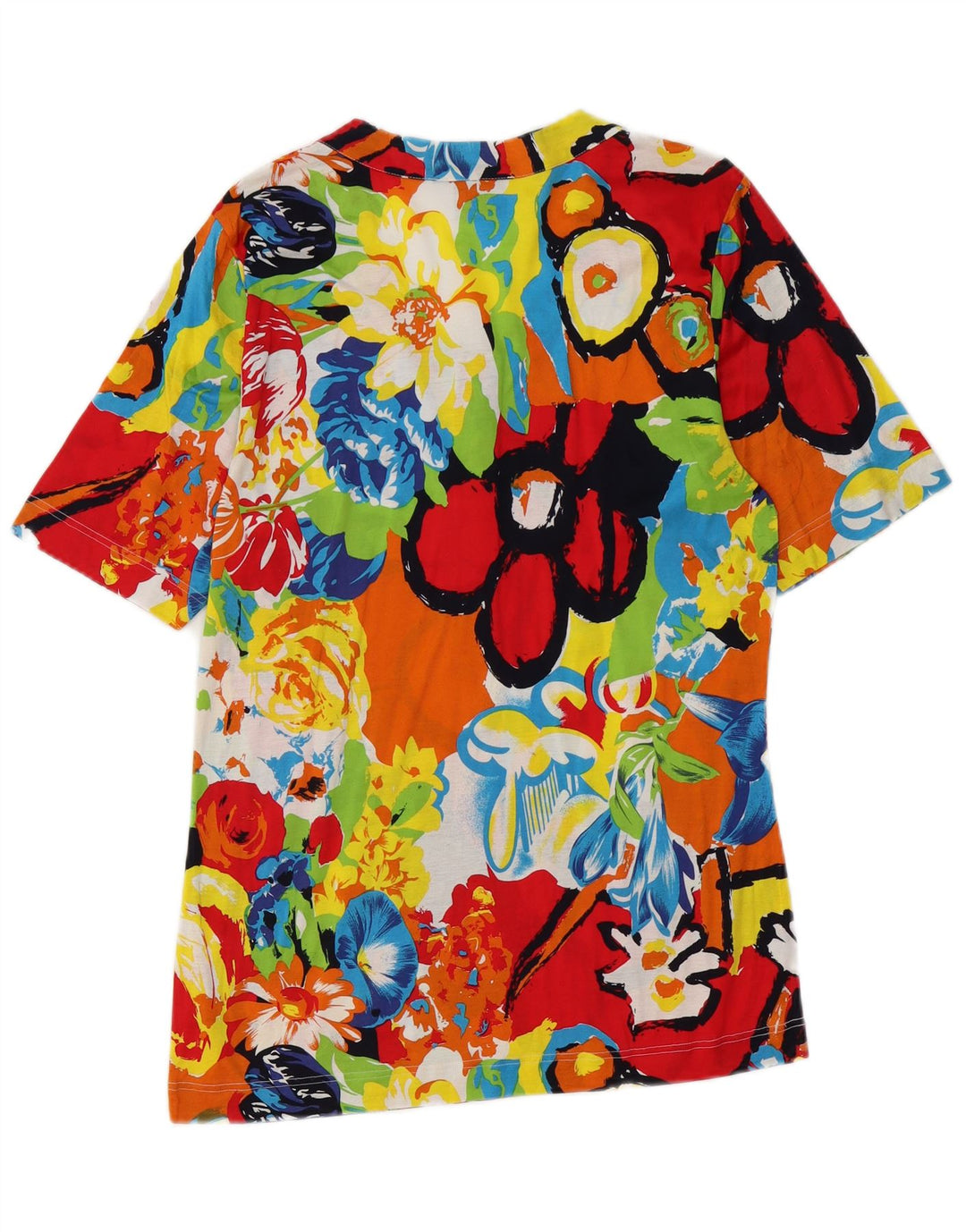 Vintage Womens Blouse Top IT 48 XL Multicoloured Floral