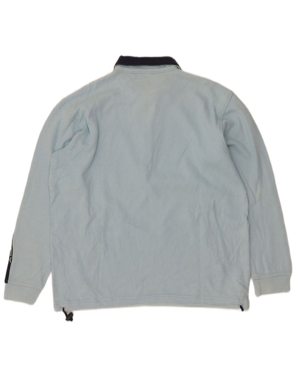 Arena Mens Graphic Polo Neck Sweatshirt Jumper Large Blue Colourblock