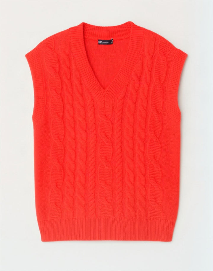 Canotta da donna Marks & Spencer UK 14 Acrilico arancione medio