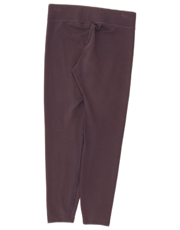 Nike Damen Leggings UK 10 Small Lila Baumwolle