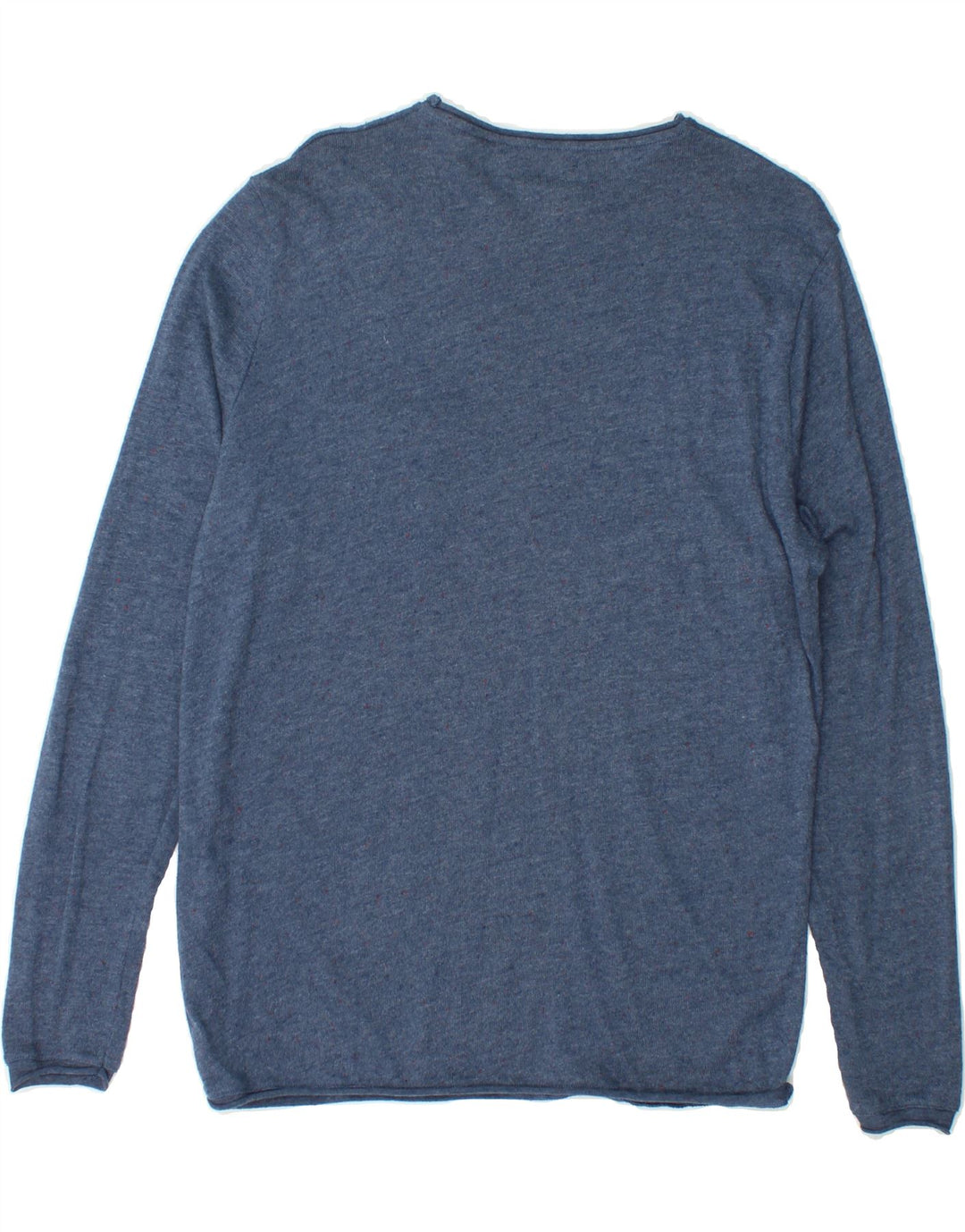 ZARA Mens Top Long Sleeve Medium Blue Polyester Vintage Zara and Second-Hand Zara from Messina Hembry 