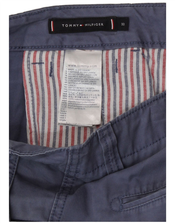 Tommy Hilfiger Herren Cargoshorts W32 mittelblaue Baumwolle