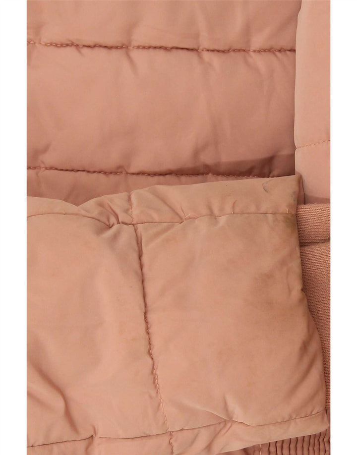 Zara Womens Padded Jacket UK 12 Medium Pink Polyester