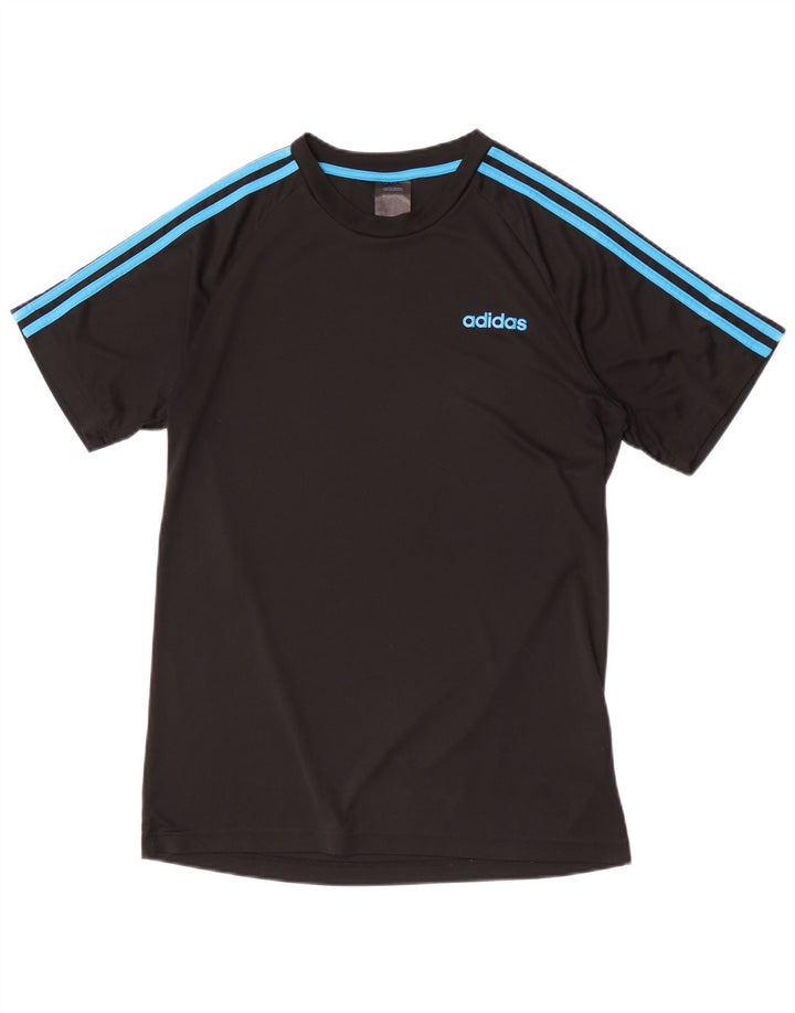 ADIDAS Mens Climalite T-Shirt Top Medium Black Polyester
