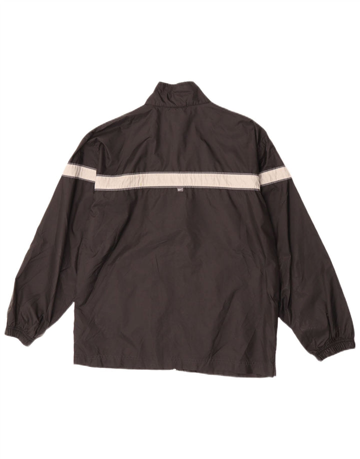 Nike Boys Rain Jacket 14-15 Years Large Black Colourblock Polyester