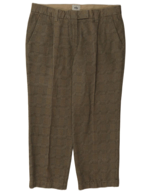 Cerruti 1881 Pantalon Chino Coupe Ample Femme IT 44 Medium W30 L22 Kaki