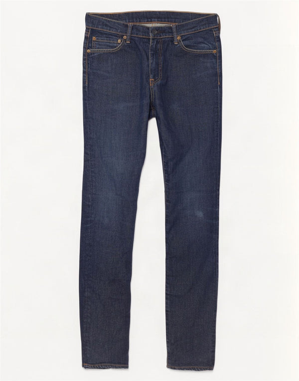 Levi's Mens 510 Skinny Jeans W33 L34 Blue Cotton