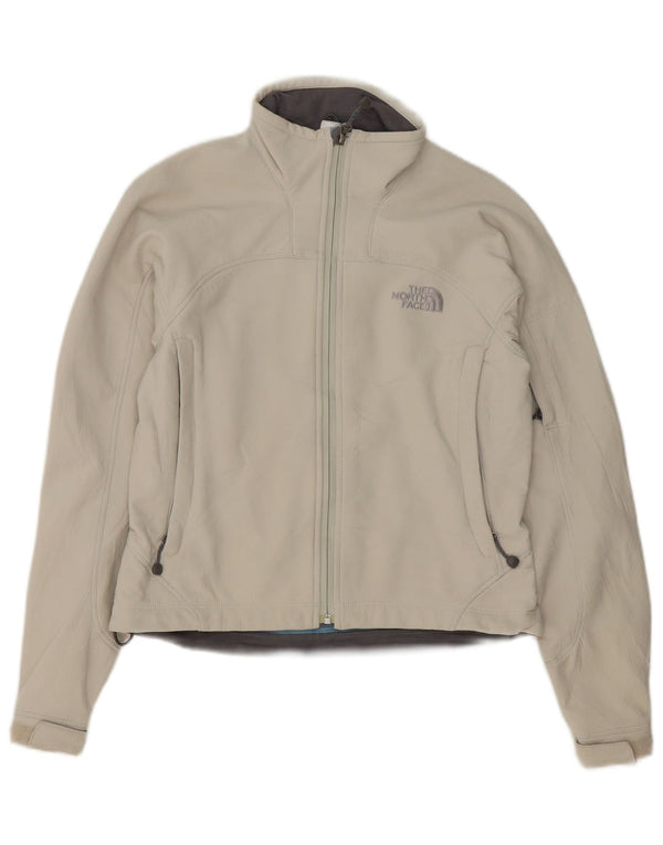 The North Face Damen-Trainingsanzug-Top-Jacke UK 6 XS Beige Nylon