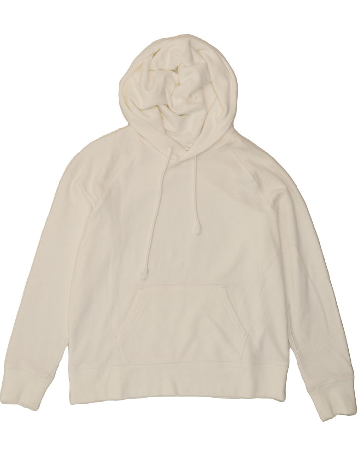 LEVI'S Womens Oversized Hoodie Jumper UK 10 Small White Vintage Levi's and Second-Hand Levi's from Messina Hembry 