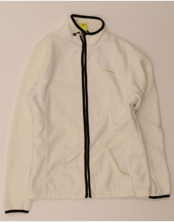 Diadora Veste Polaire Femme UK 14 Medium Blanc