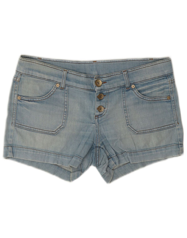 Benetton Dame denim Shorts W32 Large Blue
