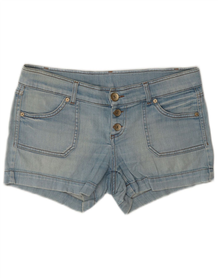 Benetton Womens Denim Shorts W32 Large Blue