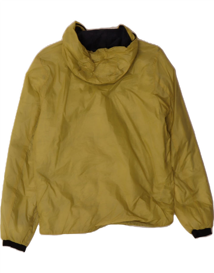 K-WAY Womens Hooded Rain Jacket UK 14 Medium Yellow Vintage K-Way and Second-Hand K-Way from Messina Hembry 