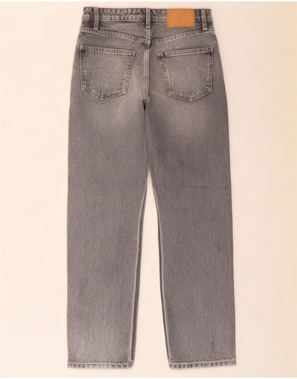 Женские прямые джинсы Zara EU 34 2XS W22 L29, серый хлопок