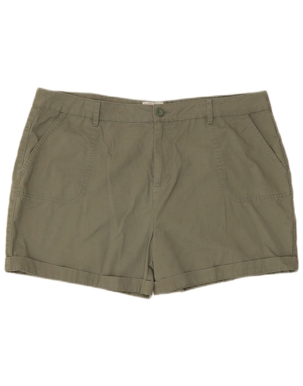 Mountain Warehouse Womens Cargo Shorts W38 XL Khaki Cotton