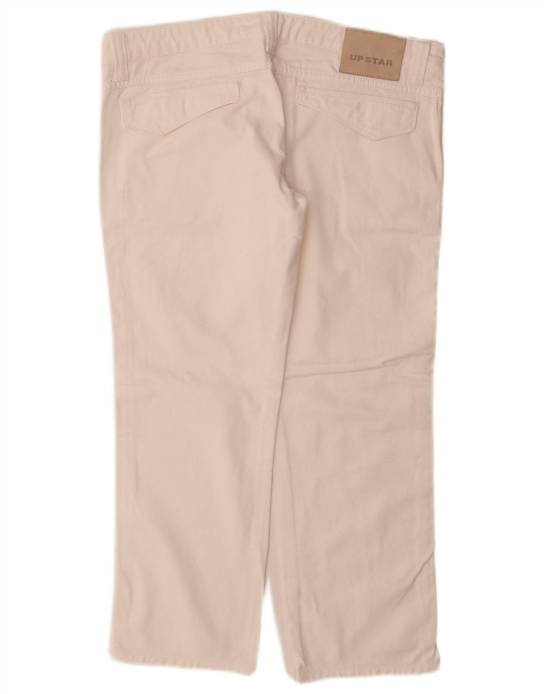 Upstar Womens Straight Jeans W32 L27 White Cotton