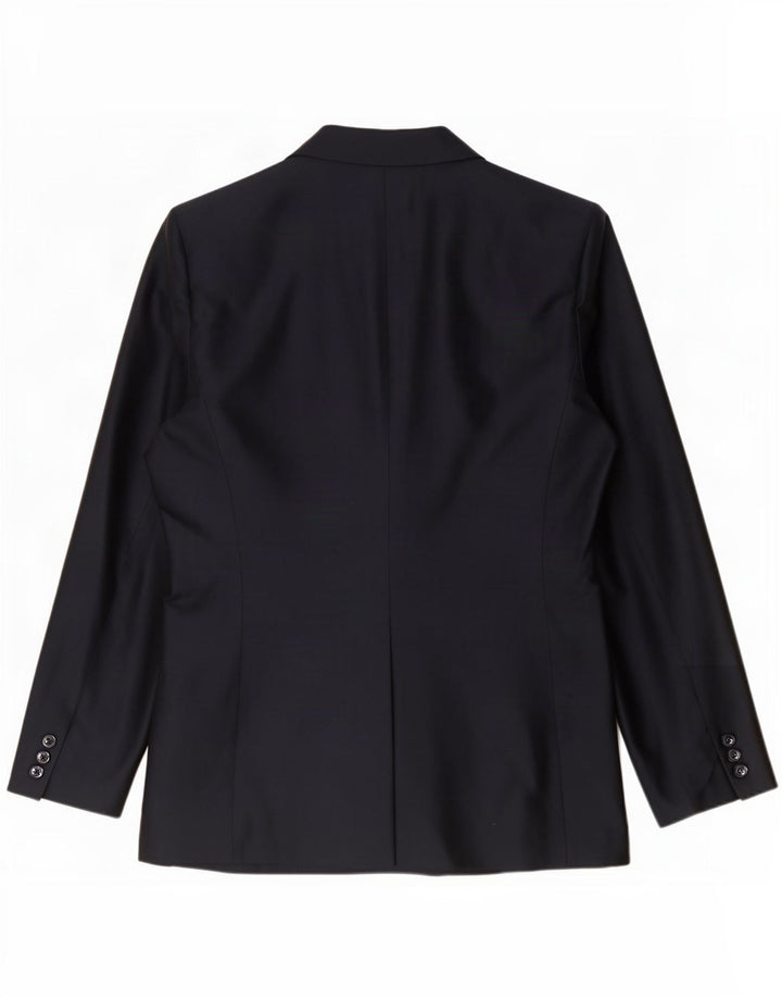 Marella Veste blazer à 3 boutons pour femme UK 14 Acétate bleu marine moyen