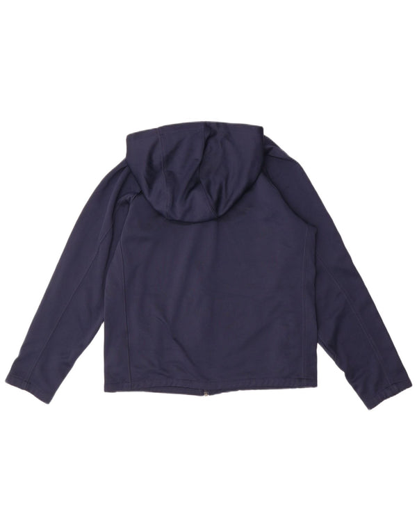 Felpa con cappuccio e zip Nike da bambino 13-14 anni XL blu navy in poliestere