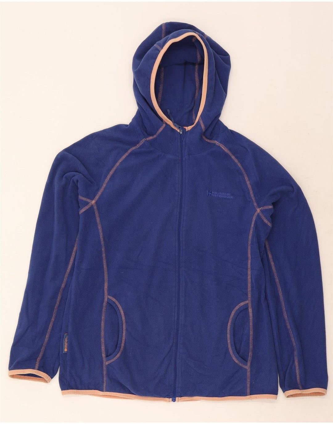 Giacca in pile con cappuccio da donna Mountain Warehouse UK 14 Large Blu in poliestere