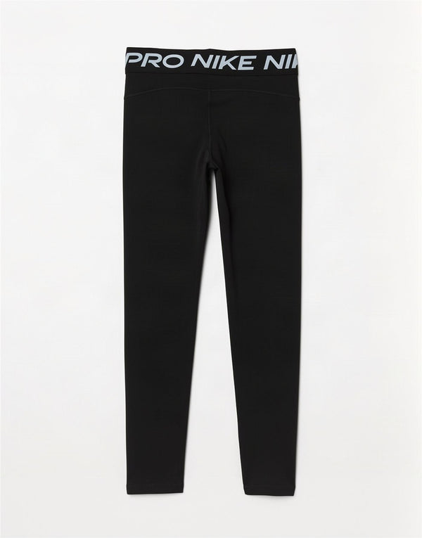 Nike Damen Dri Fit Graphic Leggings UK 14 Large Schwarz
