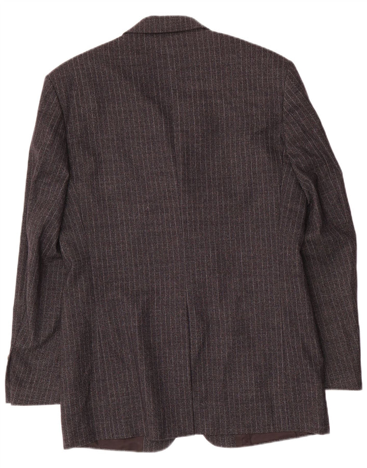 Gianfranco Ferre Mens 2 Piece Suit UK 38 Medium W34 L33 Grey Pinstripe