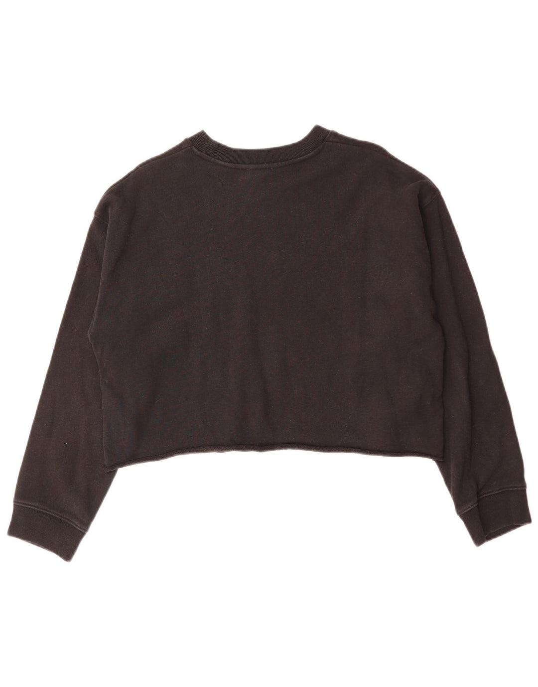 Levi's Womens Crop Oversized Sweatshirt Jumper UK 10 Small Black Cotton