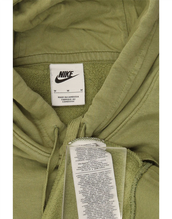 Nike Mens Graphic Hoodie Jumper Medium Green Cotton