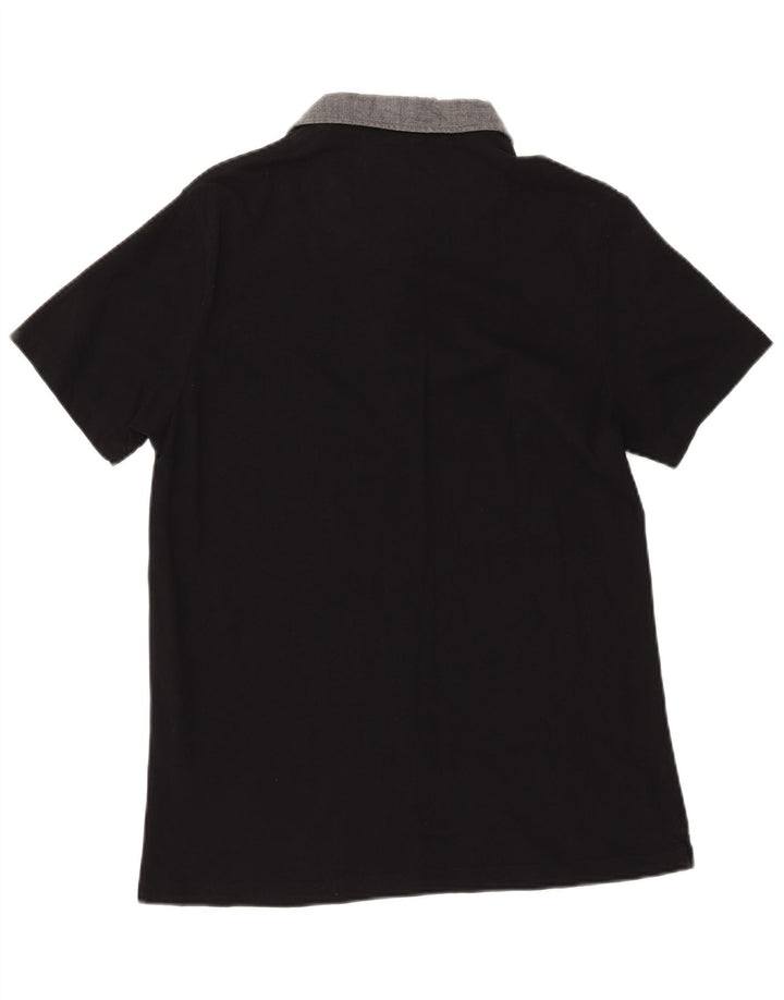 GUESS Mens Rugby Polo Shirt Medium Black