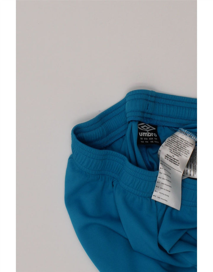 Umbro Boys Sport Shorts 9-10 Years Medium Blue Polyester