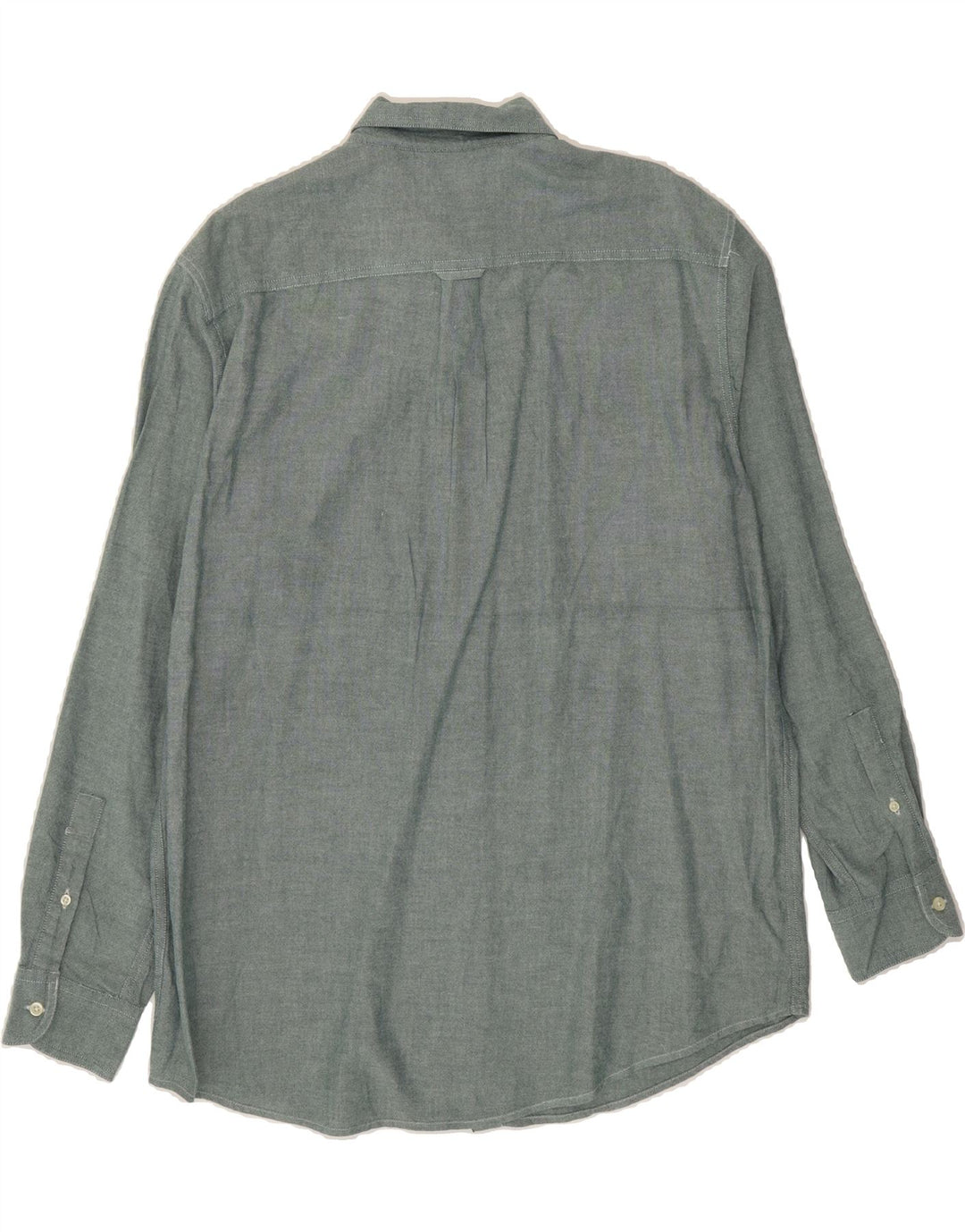 CHAPS Mens Shirt Large Green Cotton Vintage Chaps and Second-Hand Chaps from Messina Hembry 