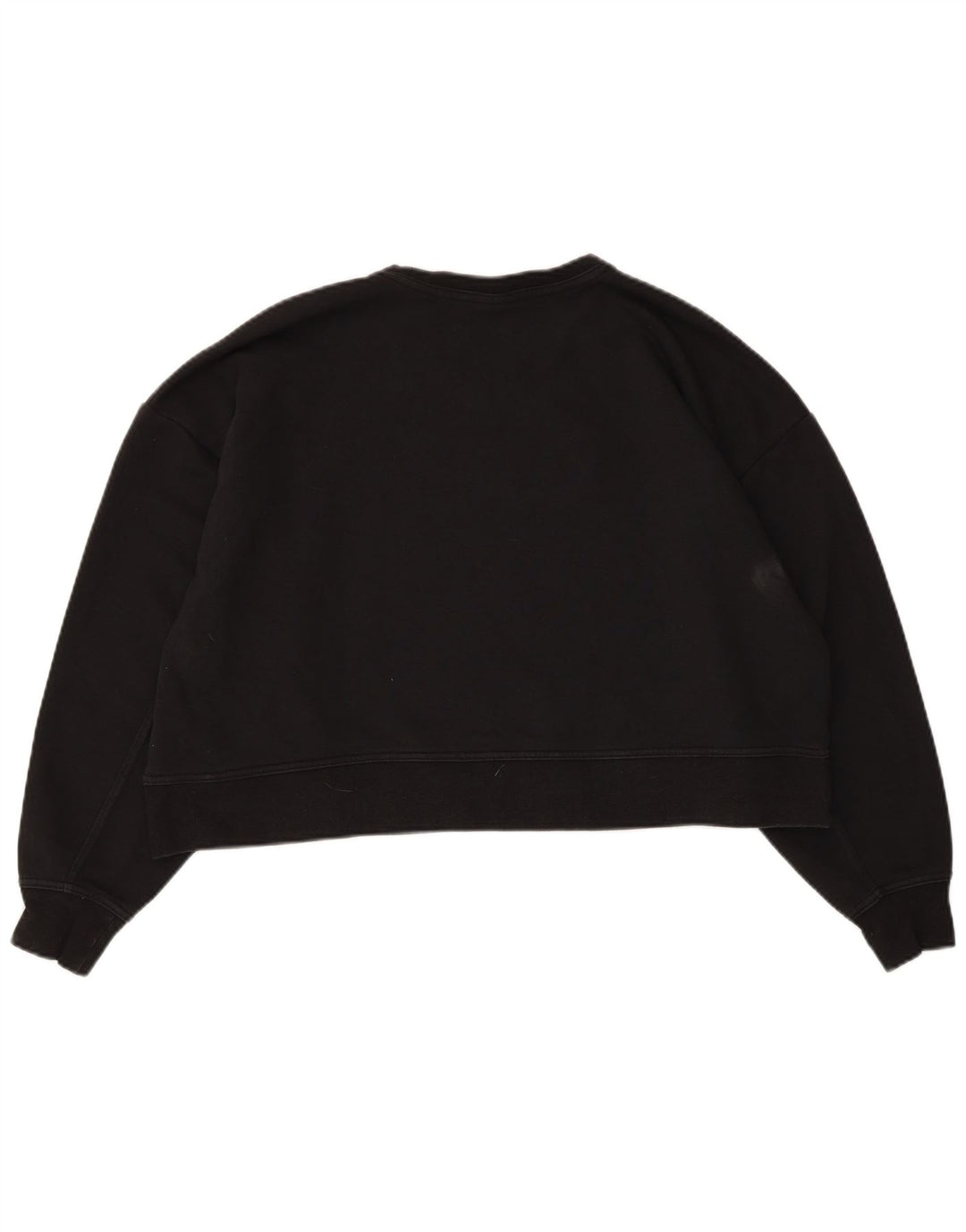 Nike Womens Dri Fit Graphic Oversized Sweatshirt Jumper UK 14 Medium Black