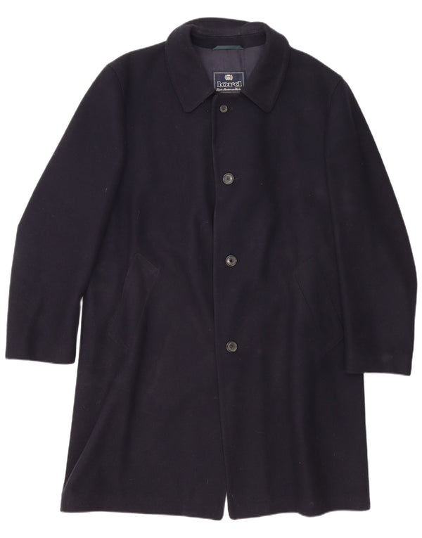 Lord Manteau Homme UK 40 Grande Laine Vierge Bleu Marine
