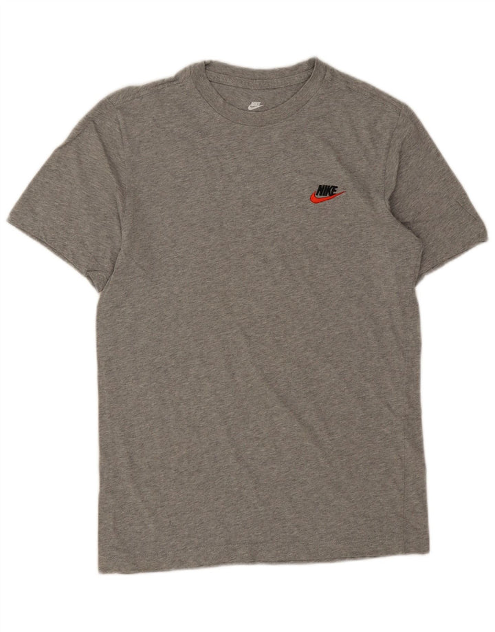T-shirt Nike da uomo Top Small in cotone chiazzato grigio