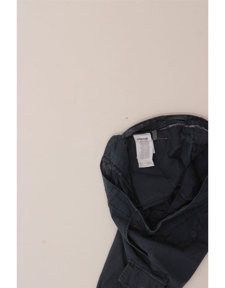 NAPAPIJRI Womens Cargo Shorts IT 44 Medium W34 Navy Blue Cotton Vintage Napapijri and Second-Hand Napapijri from Messina Hembry 