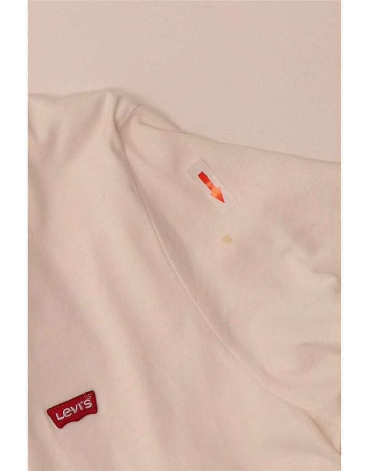 Levi's Herre T-Shirt Top Medium Hvid Bomuld