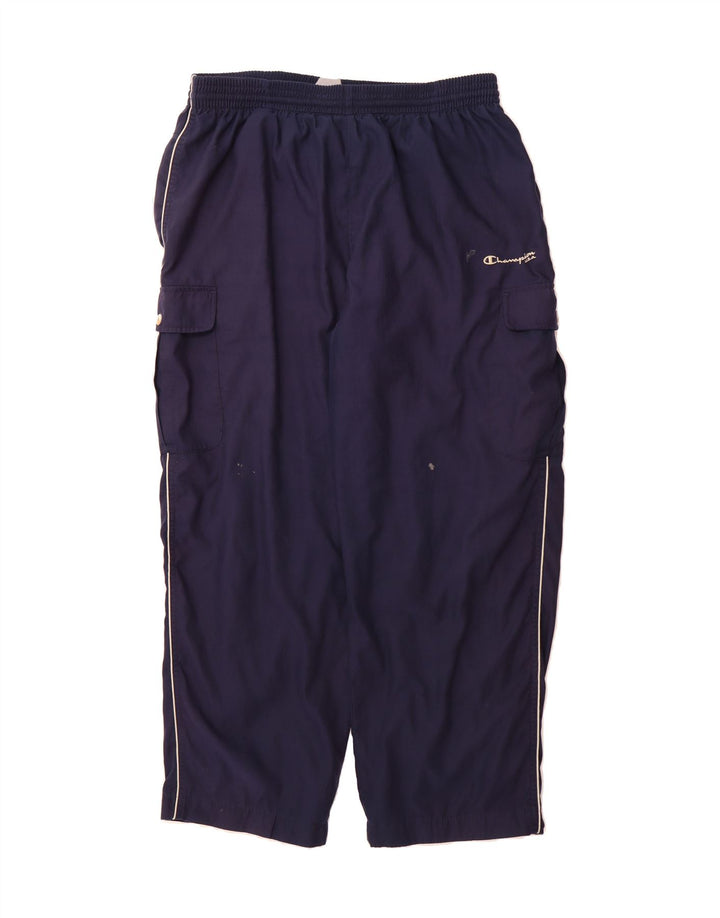 CHAMPION Mens Cargo Tracksuit Trousers XL Navy Blue Vintage Champion and Second-Hand Champion from Messina Hembry 