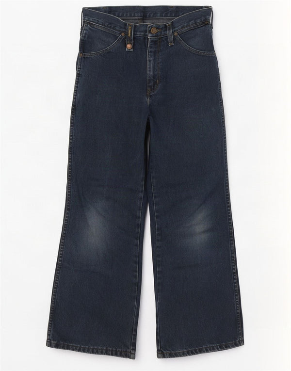 Wrangler Womens Wide Leg Jeans W28 L28 Navy Blue Cotton