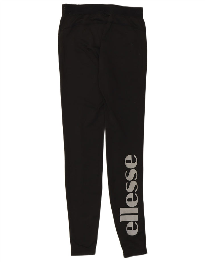 Ellesse Womens Leggings UK 8 Small Black Polyester